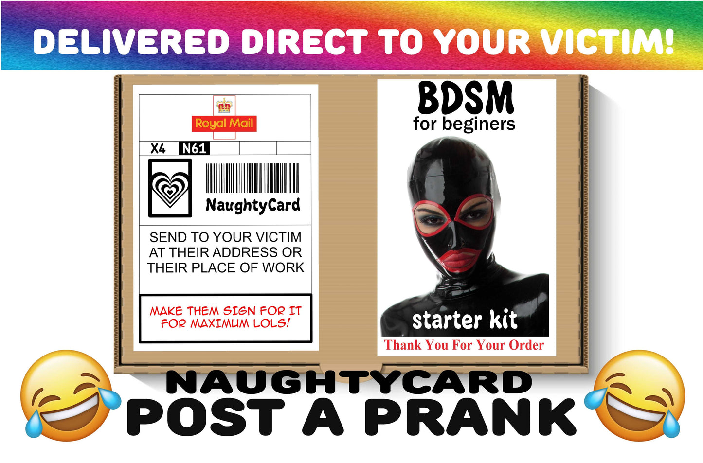 BDSM Postal Prank from NaughtyCard Front View