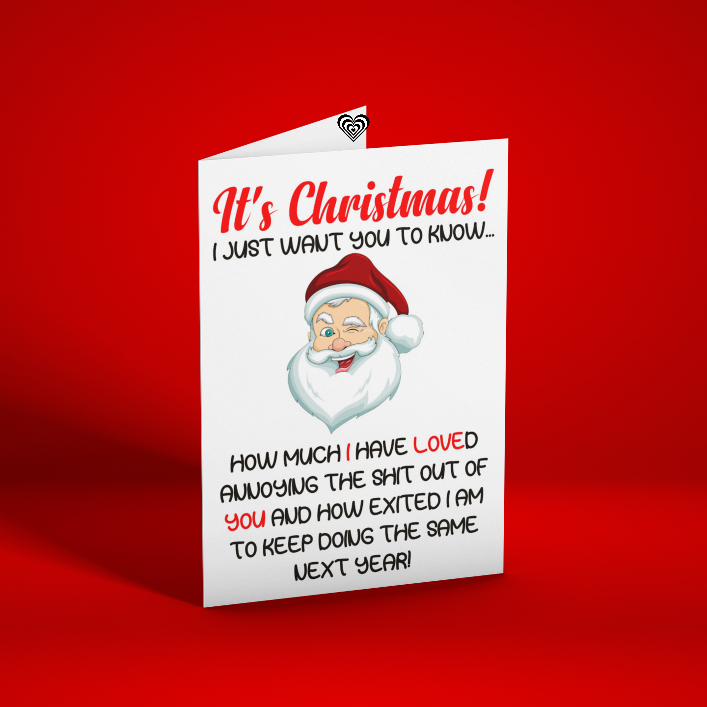 Funny Christmas Card Love Annoying You