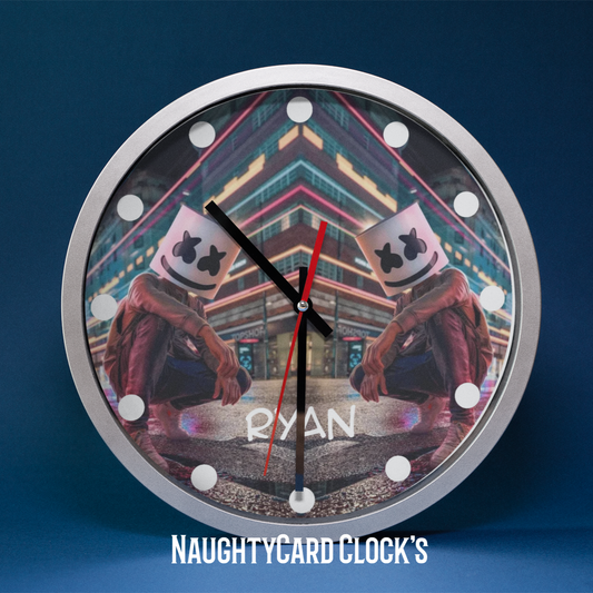 Marshmello Wall Clock Personalised Clock
