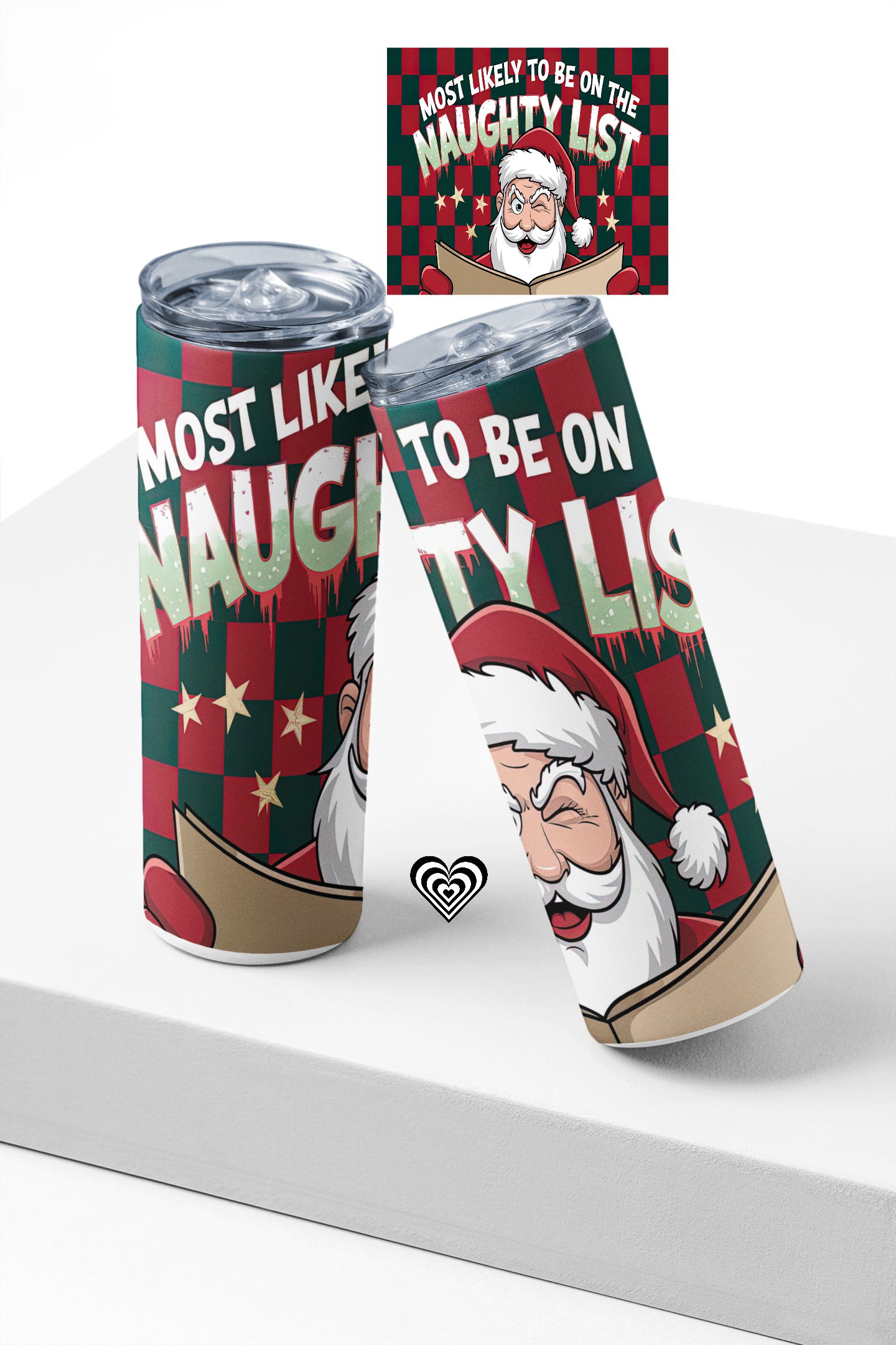 Christmas Funny Thermal Skinny Metal Tumbler Personalised 20oz