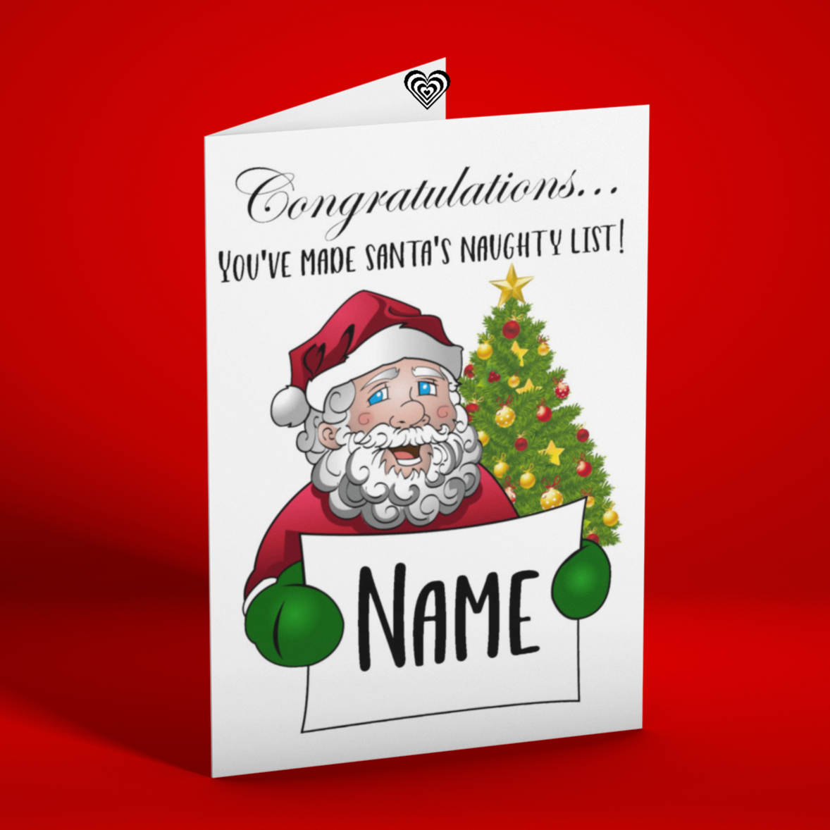 Rude Christmas Card from Naughty Card for Kids