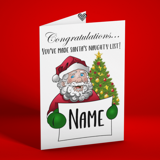 Rude Christmas Card from Naughty Card for Kids
