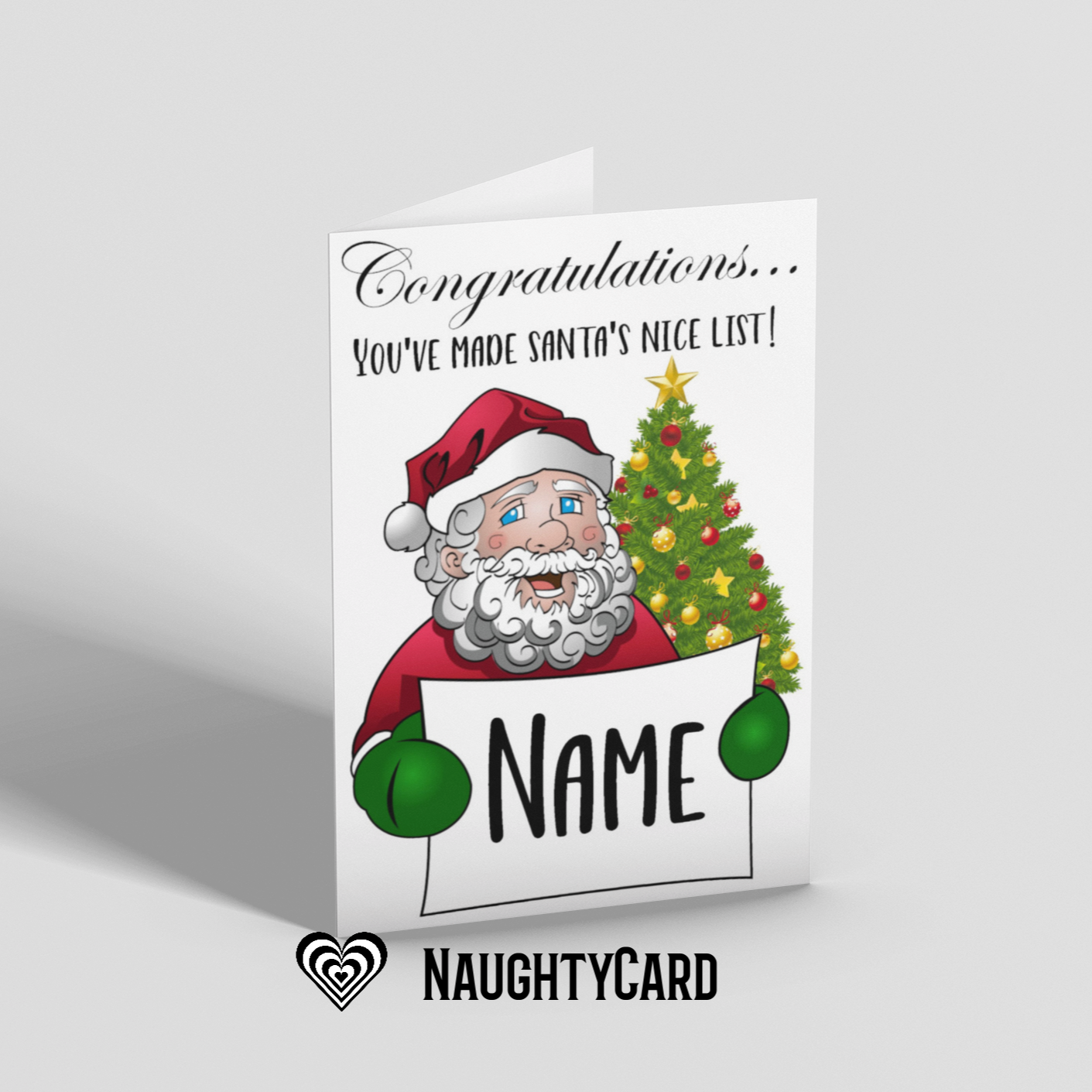 Christmas Card For Kids From Naughty Card