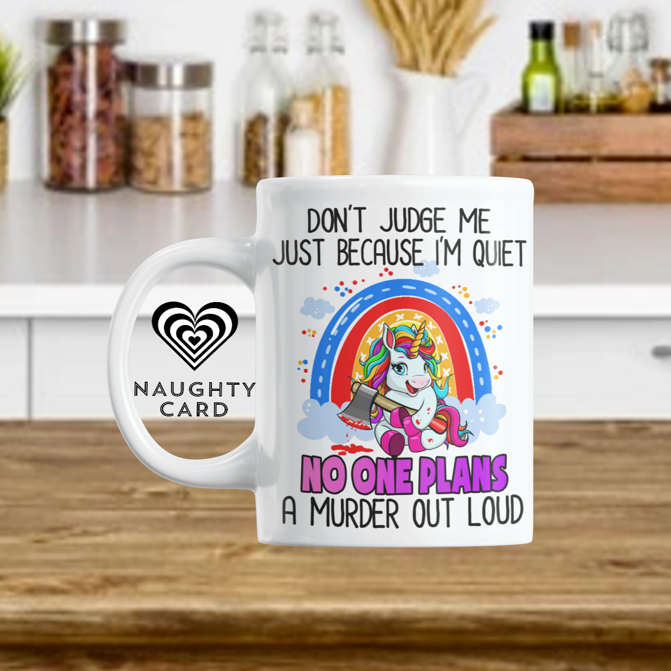Novelty Funny Unicorn mug from NaughtyCard. Designed for adults this is the perfect office birthday gift. Leaving Gift and ideal for secret santa