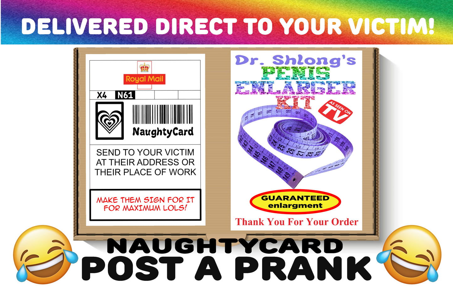 Penis Postal Prank from NaughtyCard Front View