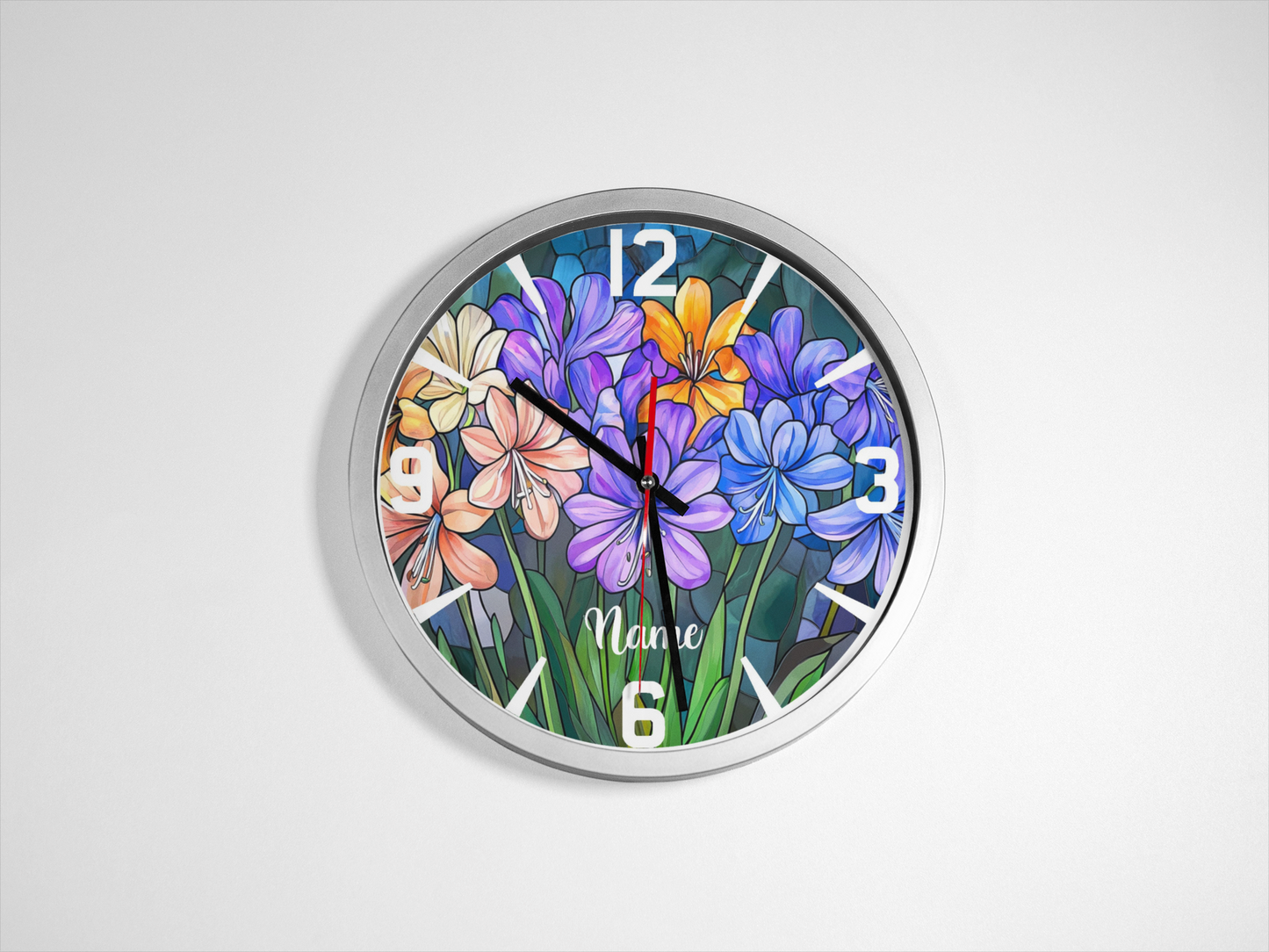 Personalised Clock Flower Clock from Naughty Card