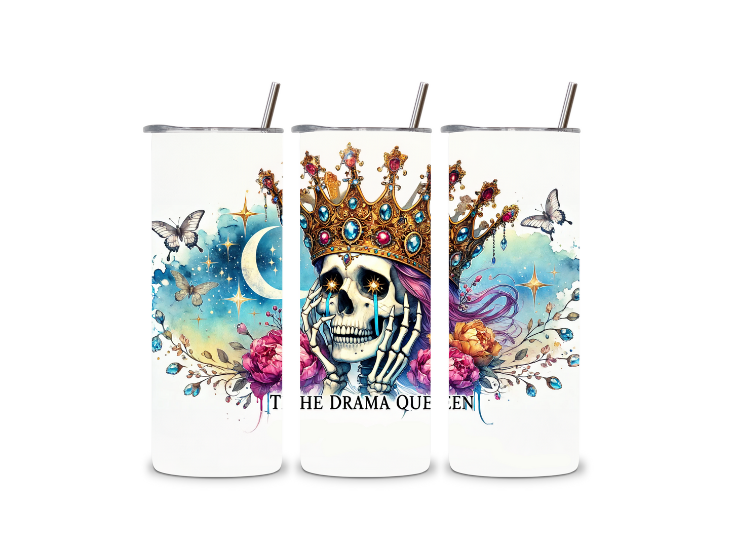 Drama Thermal Skinny Metal Tumbler Personalised 20oz