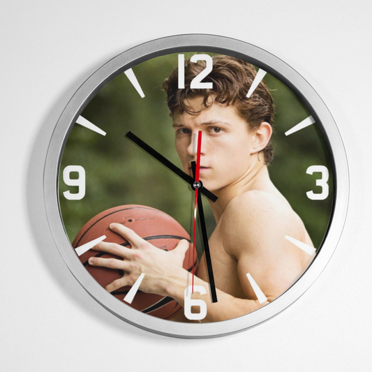Tom Holland Basketball Topless Clock