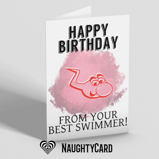 Funny Birthday Card for dad. NaughtyCard.