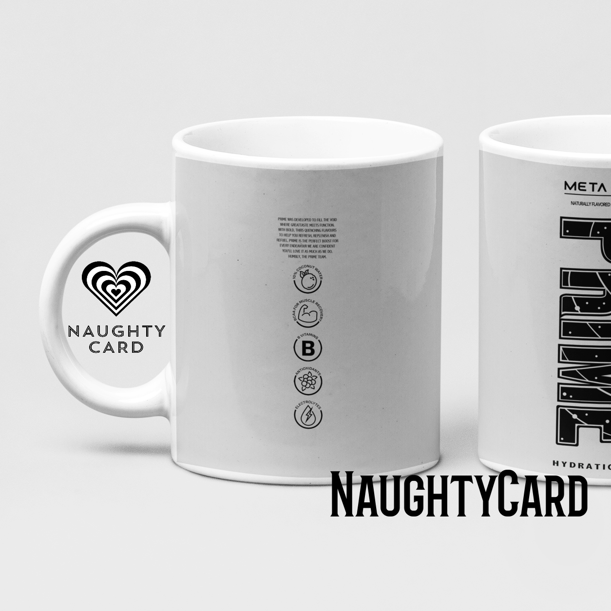 Meta Moon Prime Hydration Inspired Mug. Heat reveal magic mug. Birthday Gift. Christmas Gift. Mug from NaughtyCard.