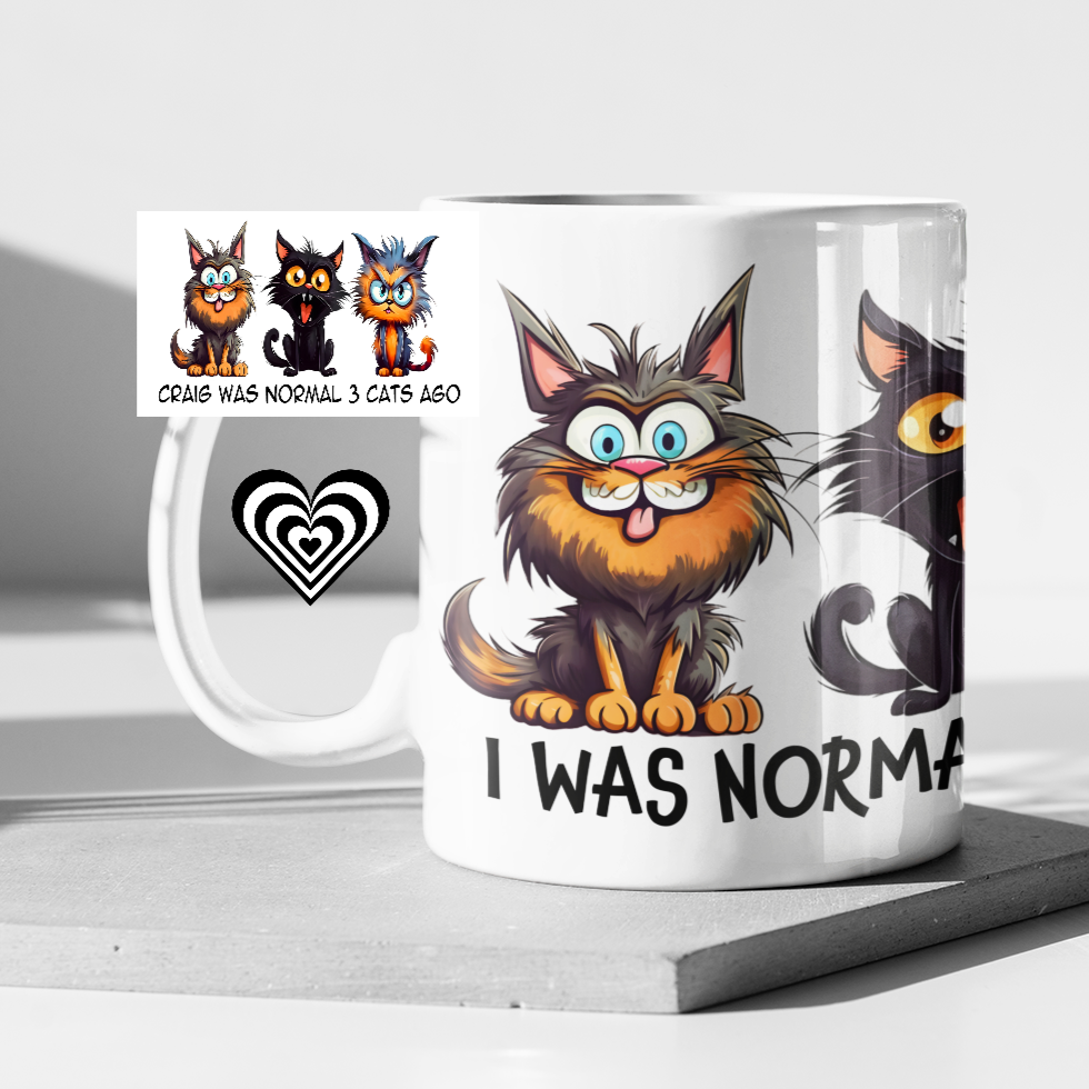 Funny Cat lover Mug - Personalised Gift from NaughtyCard