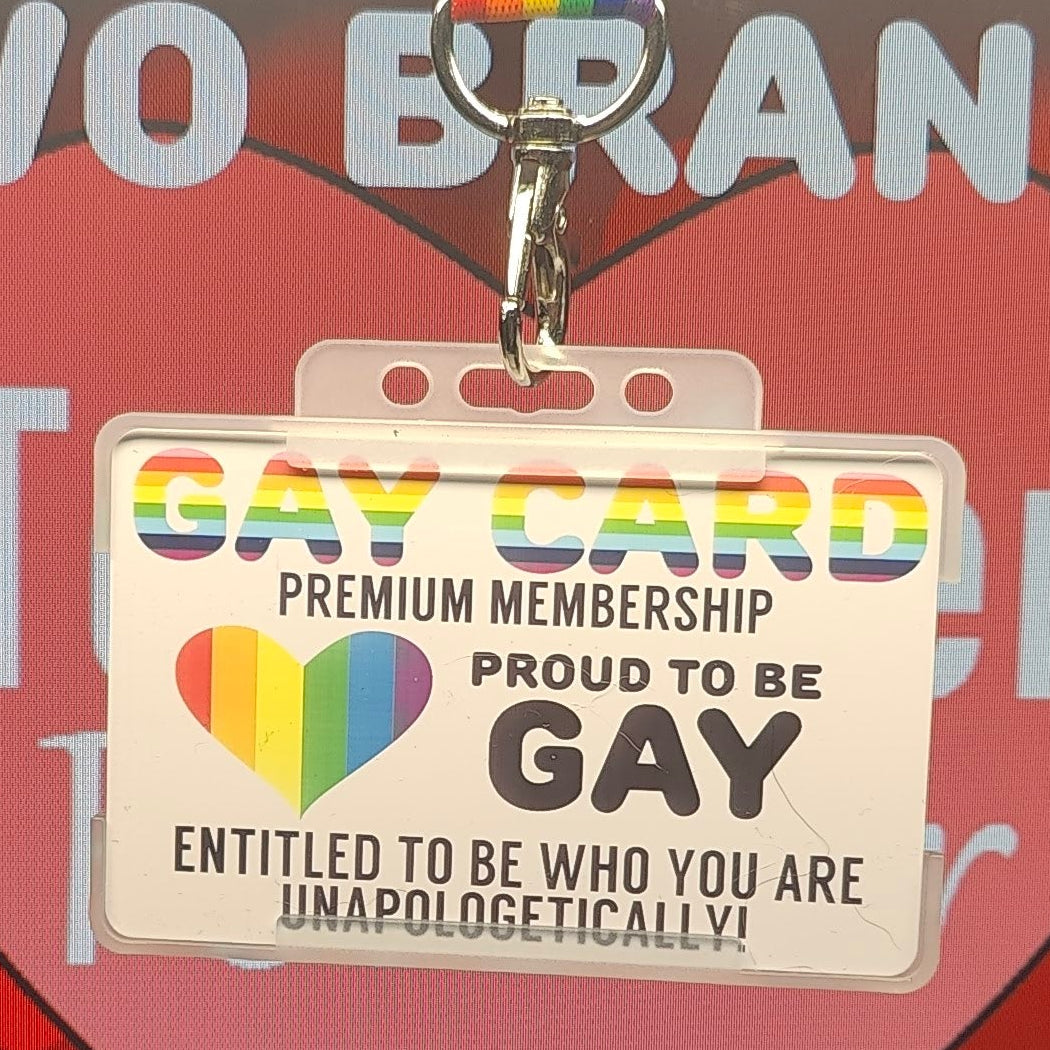 Gay Membership Card - Gay Pride Card - Modern Design LGBTQ