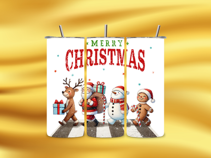 Merry Christmas Thermal Skinny Tumbler