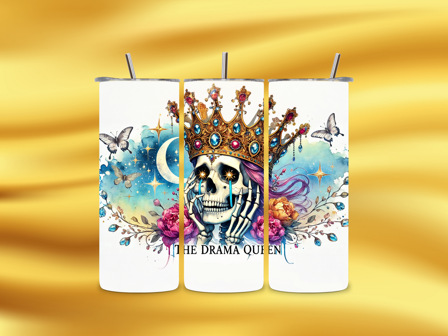 Drama Thermal Skinny Metal Tumbler Personalised 20oz