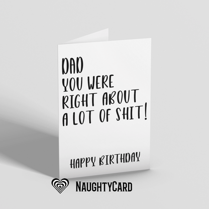 You Were Right Birthday Card