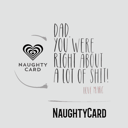 Personalised Christmas Mug For Dad from NaughtyCard White Mug on plain background featuring any name