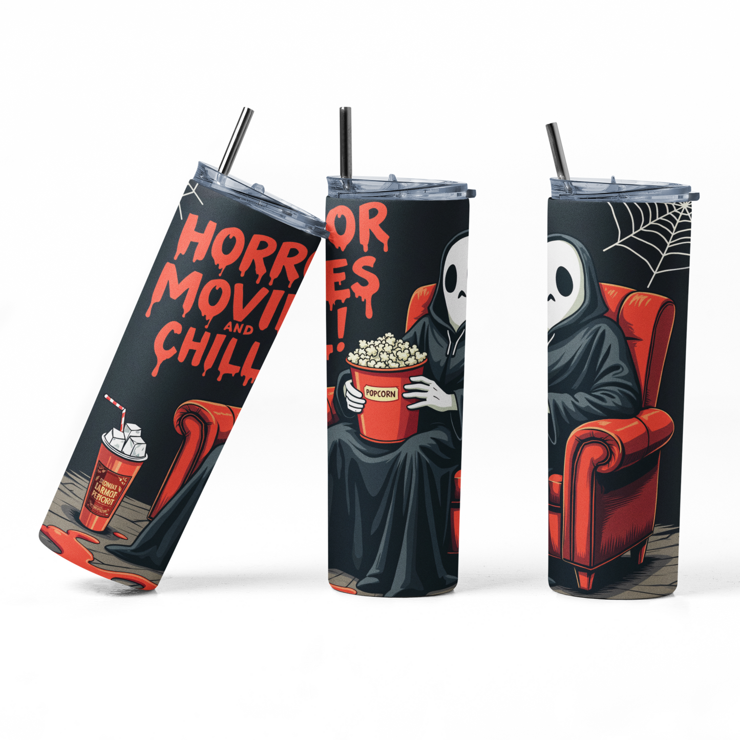 Horror Movie Thermal Skinny Tumbler