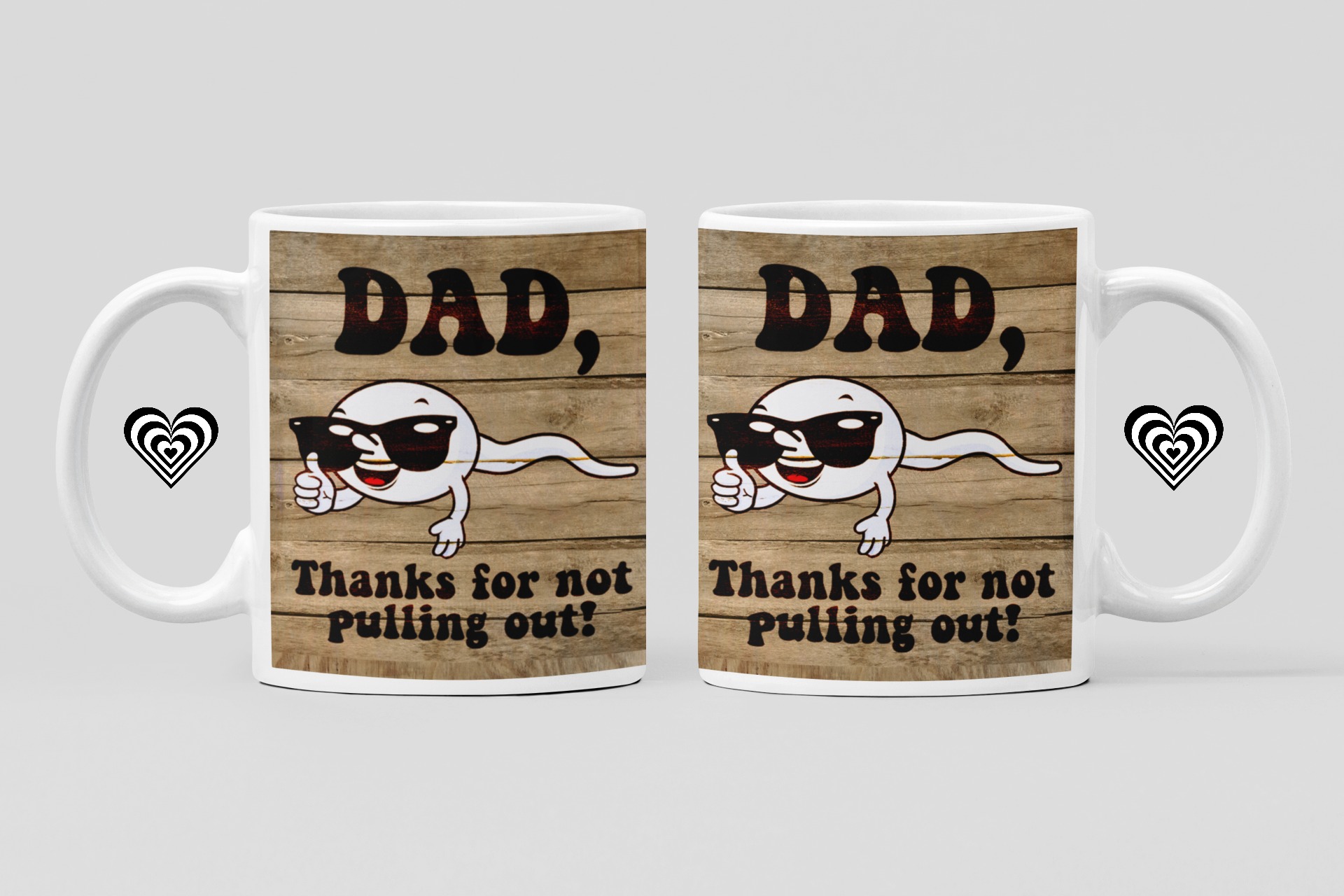 Fathers Day Mug Adult Humour 18+ On a plain white background