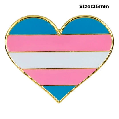 Transsexual Pride Badge 25mm on a white background